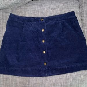 OLD NAVY BUTTON DOWN SKIRT NAVY